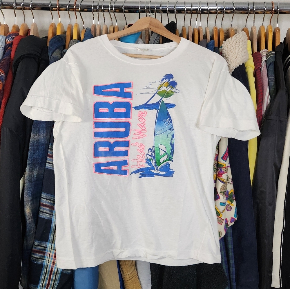70s Aruba Heat Wave Island Souvenir Tshirt